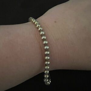 Elegant Rose Gold Beaded Bracelet